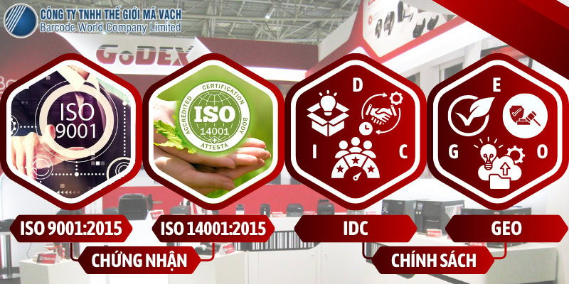 Chứng nhận ISO và chính sách của thương hiệu GoDEX