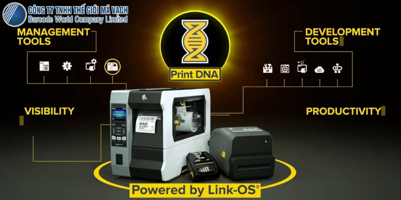 Hệ điều hành Link-OS và bộ công cụ Print DNA mạnh mẽ cho máy in mã vạch Zebra