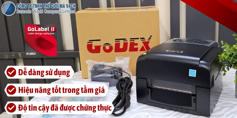 3 lý do nên chọn máy in mã vạch GoDEX