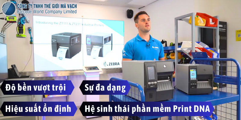 Máy in mã vạch Zebra được tin dùng trên thế giới