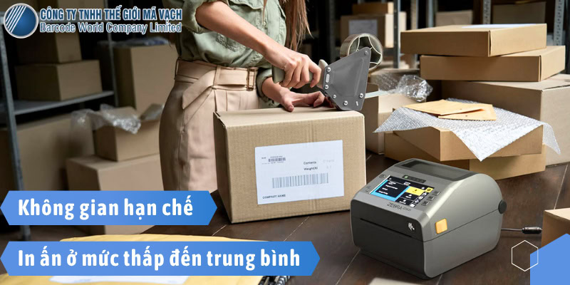 Dòng máy in mã vạch để bàn Zebra ZD Series cho nhu cầu in từ thấp đến trung bình