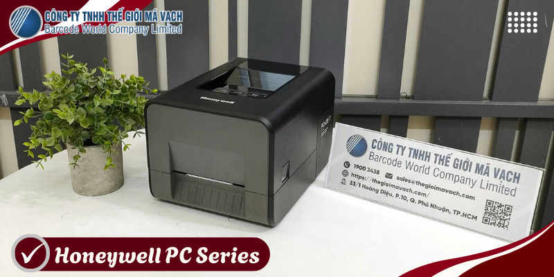 Máy in mã vạch Honeywell PC Series để bàn nhỏ gọn