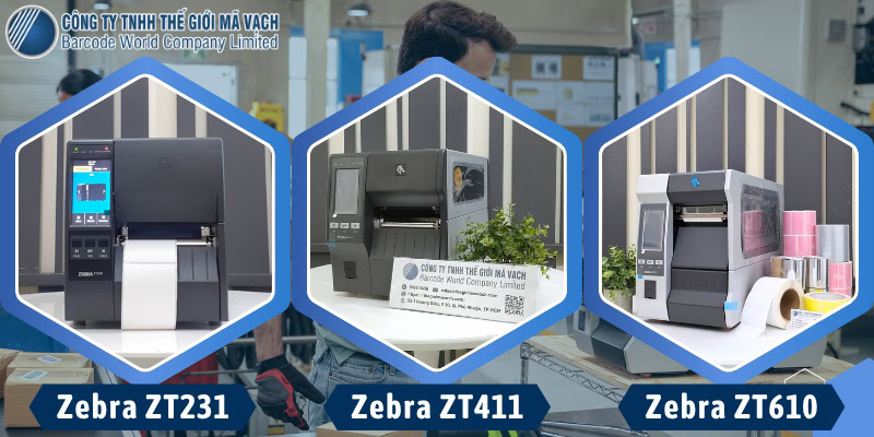 Model máy in tem Zebra nổi bật trong ZT Series