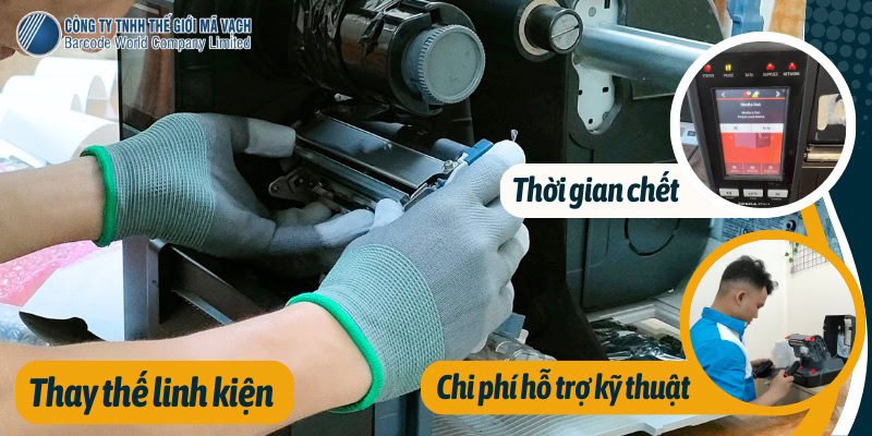Chi phí ẩn và gián tiếp khi sử dụng máy in mã vạch