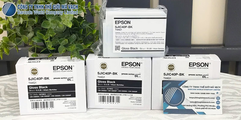 Epson SJIC40P-BK (C13T44G100) tương thích với máy in C6050/C6550
