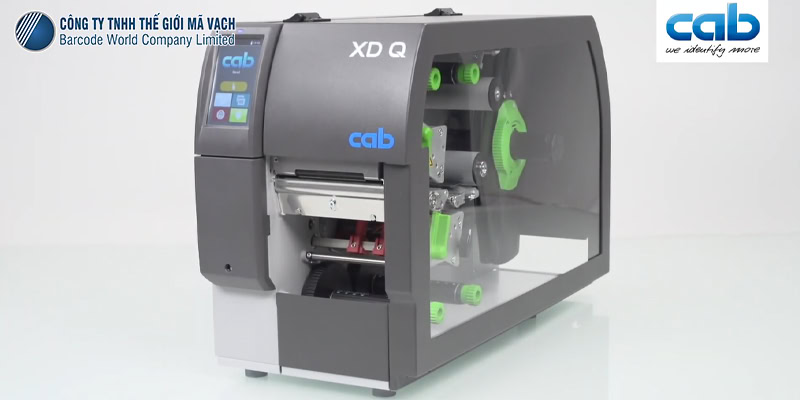 Máy in mã vạch Cab XD Q4.2 in 2 mặt 600dpi lý tưởng cho yêu cầu in sắc nét