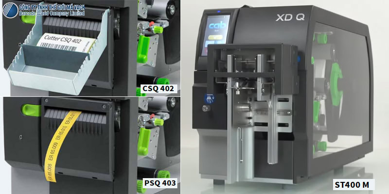 Máy in mã vạch Cab XD Q4.2 lựa chọn lắp đặt thêm đa dạng