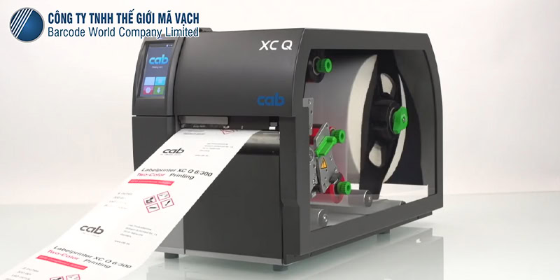 Máy in mã vạch Cab XC Q6.3 in 2 màu đáp ứng tiêu chuẩn GHS