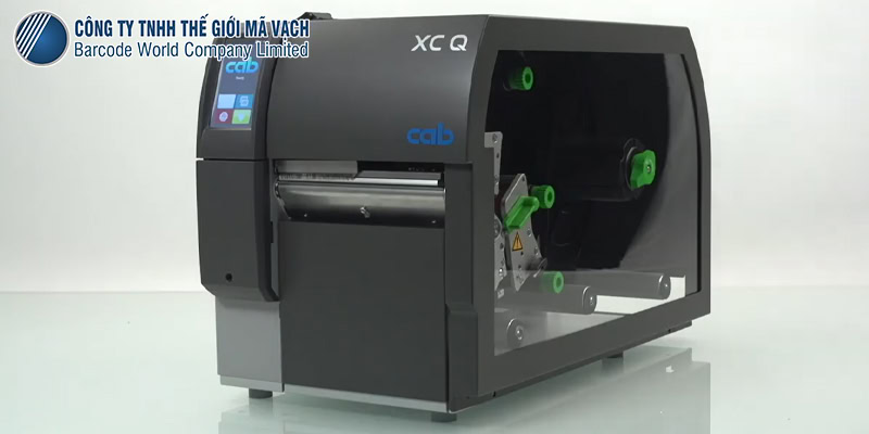 Máy in mã vạch Cab XC Q6.3 in 2 màu in tem khổ rộng