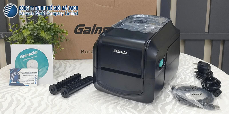 Máy in mã vạch Gainscha GA-2408T lý tưởng cho nhiều khu vực