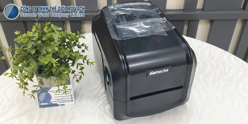 Máy in mã vạch Gainscha GA-2408T tốc độ in 203mm/s