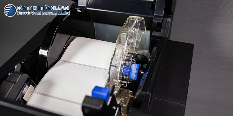 Máy in tem nhãn màu Epson C6050A in nhãn khổ rộng 108mm