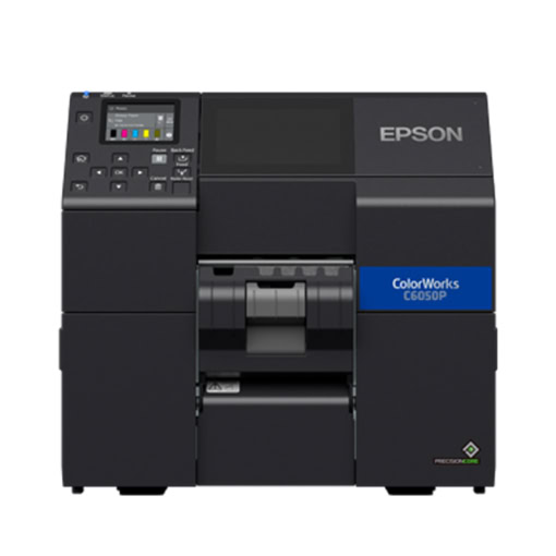 Máy in tem nhãn màu Epson ColorWorks C6050P bóc nhãn tự động