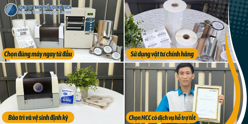 Mẹo giảm TCO cho máy in mã vạch