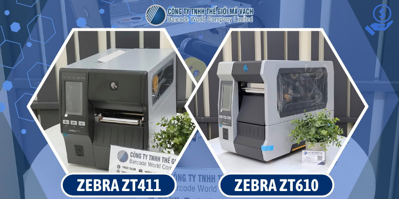 Model máy in mã vạch phân khúc trên 20 triệu VNĐ thương hiệu Zebra