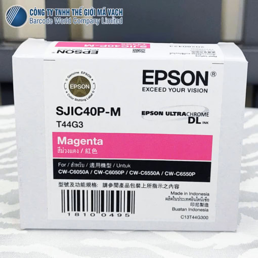 Mực in Epson Hồng SJIC40P-M (C13T44G300) chính hãng