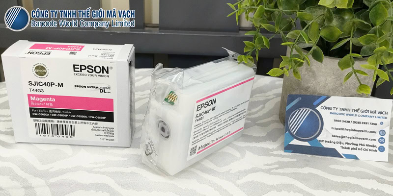 Mực in Epson Hồng SJIC40P-M (C13T44G300) công nghệ độc quyền Pigment UltraChrome DL