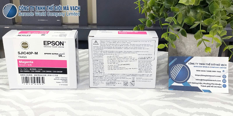 Mực Epson Hồng SJIC40P-M (C13T44G300) tái tạo màu hồng và đỏ