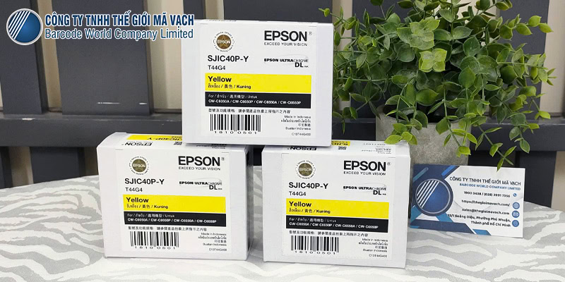 Mực Epson Vàng SJIC40P-Y (C13T44G400) tương thích C6050/C6550
