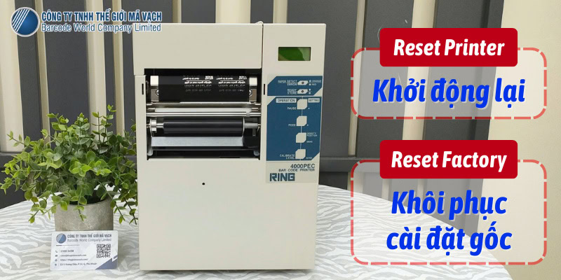 Reset Printer (khởi động lại) và Reset Factory (khôi phục gốc)