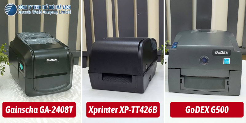 So sánh Gainscha GA-2408T với Xprinter XP-TT426B và GoDEX G500