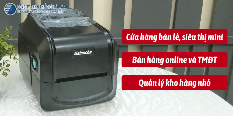 Ứng dụng của máy in mã vạch Gainscha GA-2408T đa dạng
