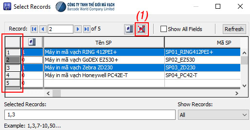 Lựa chọn bản in theo yêu cầu