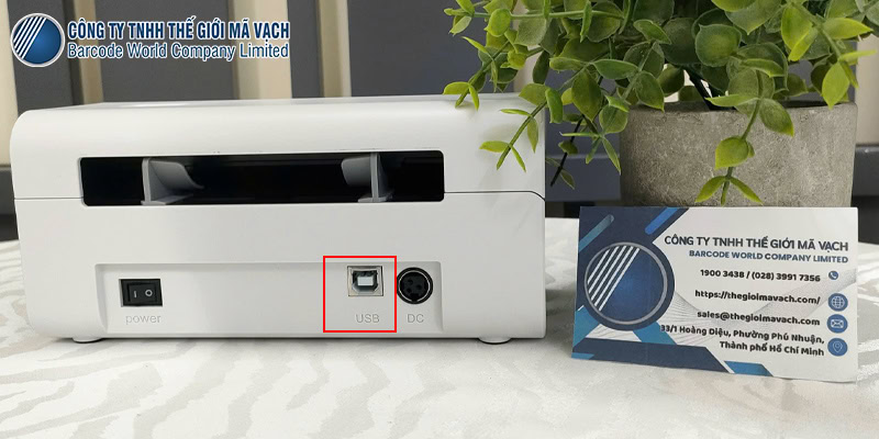 Máy in mã vạch Xprinter XP-D465B kết nối USB có sẵn