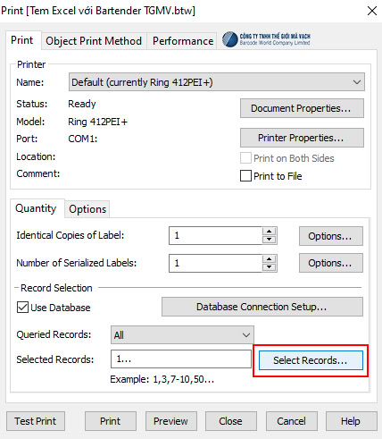 Mở chức năng lựa chọn bản in theo yêu cầu