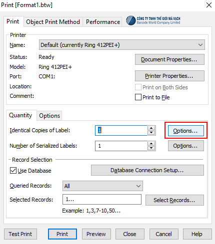 Mở tính năng thiết lập số lượng bản in theo file