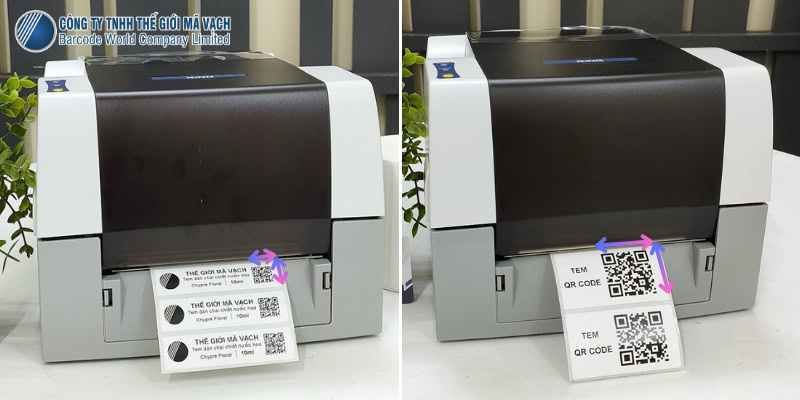 Chọn máy in phù hợp với kích thước và mật độ dữ liệu mã QR