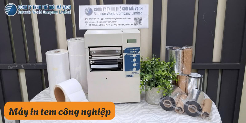 Máy in tem công nghiệp tốc độ cao (cho quy mô lớn, liên tục)