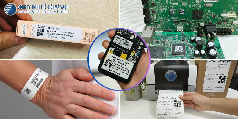 Máy in tem QR code được ứng dụng trong nhiều ngành nghề