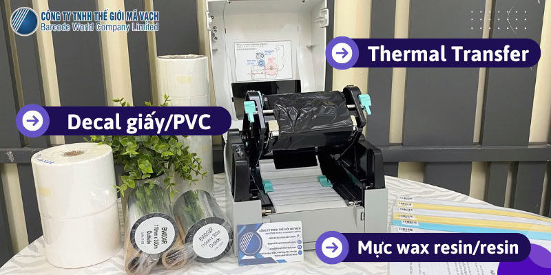 cong nghe in va vat tu may in tem van thu luu tru Máy in tem quản lý hồ sơ dùng công nghệ in truyền nhiệt và vật tư tương xứng