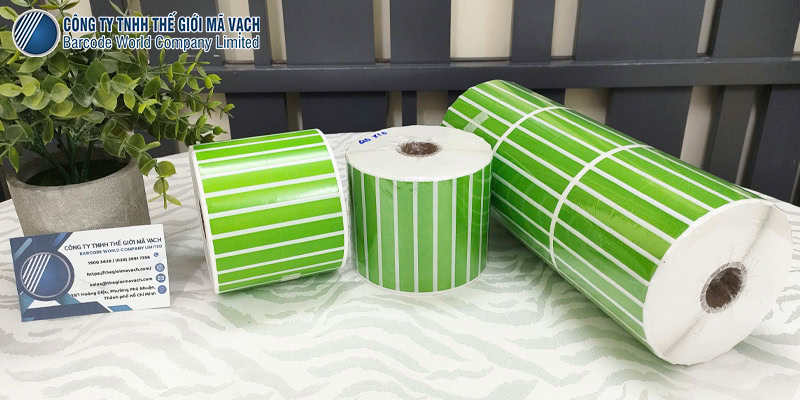 Decal giấy xanh lá 40x20mmx2 chất lượng, giá tốt Decal giấy xanh lá 40x20mmx2 chất lượng, giá tốt