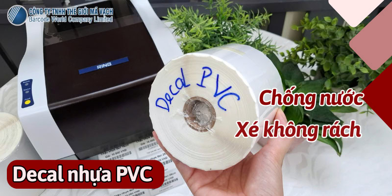 Decal nhựa PVC (chống nước, xé không rách) cho tem vườn ươm, cây cảnh