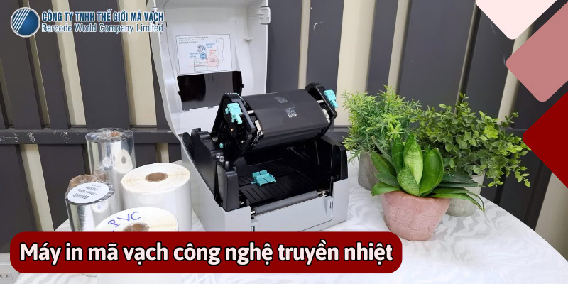 Máy in mã vạch công nghệ truyền nhiệt cho tem vườn ươm, cây cảnh