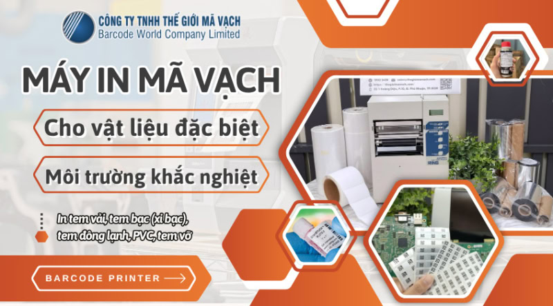 Máy in mã vạch cho vật liệu, môi trường đặc biệt