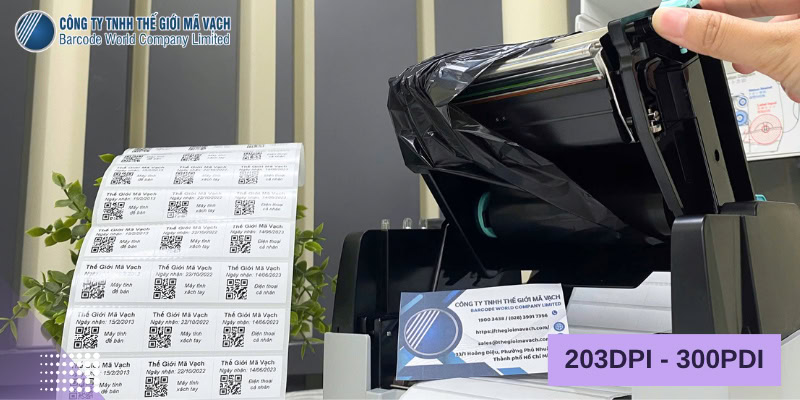 Chọn máy in tem quản lý tài sản có độ phân giải 203 hoặc 300PDI Chọn máy in tem quản lý tài sản có độ phân giải 203 hoặc 300PDI