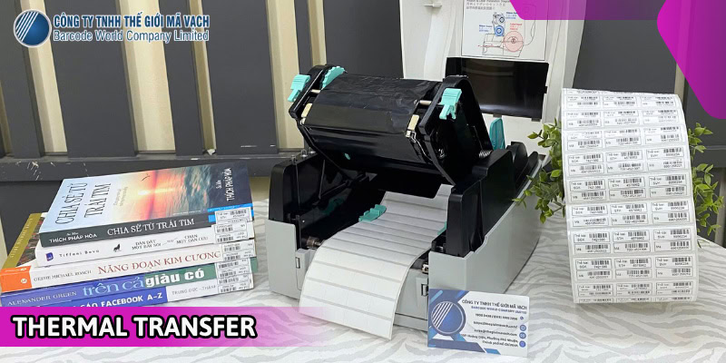 Công nghệ máy in tem thư viện phải là in truyền nhiệt Công nghệ máy in tem thư viện phải là in truyền nhiệt