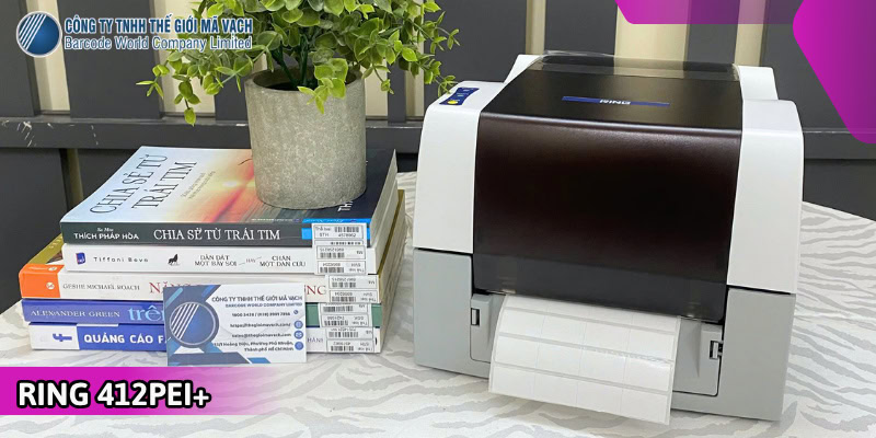 Máy in tem thư viện RING 412PEI+ (300dpi) Máy in tem thư viện RING 412PEI+ (300dpi)