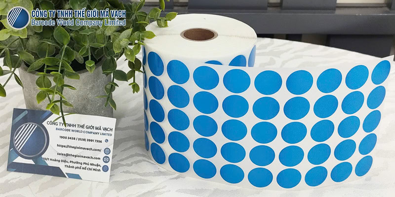 Tem tròn phi 20mmx5 màu xanh dương tối ưu trong phân loại, đánh dấu Tem tròn phi 20mmx5 màu xanh dương tối ưu trong phân loại, đánh dấu