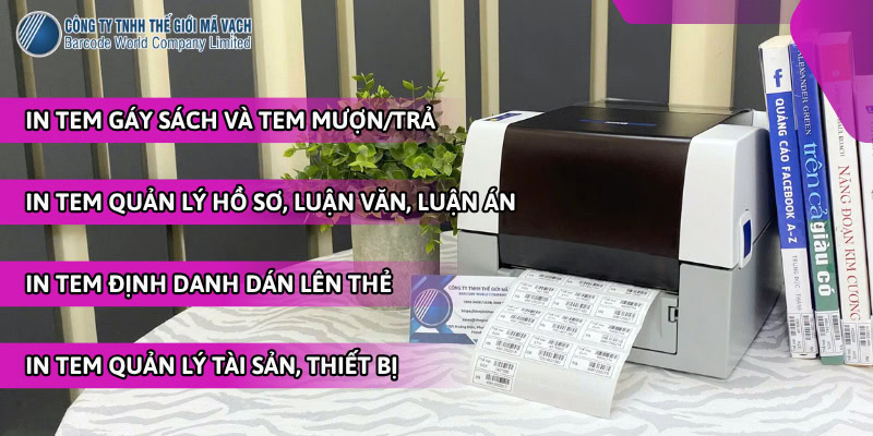 Các ứng dụng thực tế của máy in tem tại thư viện, trường học Các ứng dụng thực tế của máy in tem tại thư viện, trường học