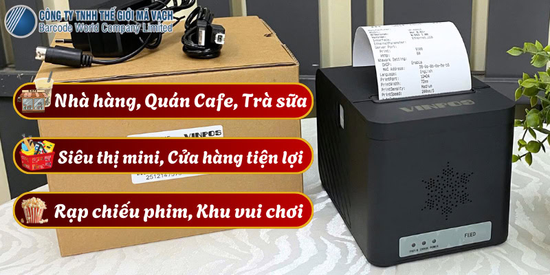 Ứng dụng phổ biến của máy in bill nhiệt Vinpos VP-K80UE Ứng dụng phổ biến của máy in bill nhiệt Vinpos VP-K80UE