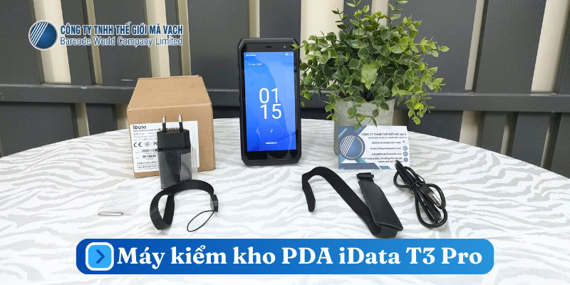 Trọn bộ máy kiểm kho PDA iData T3 Pro chính hãng tại Thế Giới Mã Vạch Trọn bộ máy kiểm kho PDA iData T3 Pro chính hãng tại Thế Giới Mã Vạch