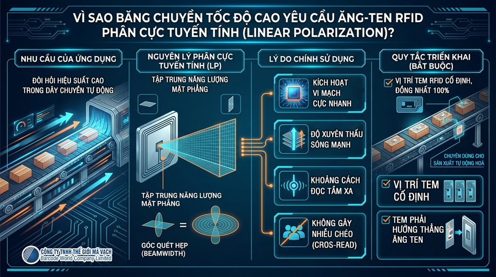 Ăng-ten RFID phân cực tuyến tính đọc tem nhãn nhanh và chính xác trên băng chuyền tốc độ cao Ăng-ten RFID phân cực tuyến tính đọc tem nhãn nhanh và chính xác trên băng chuyền tốc độ cao