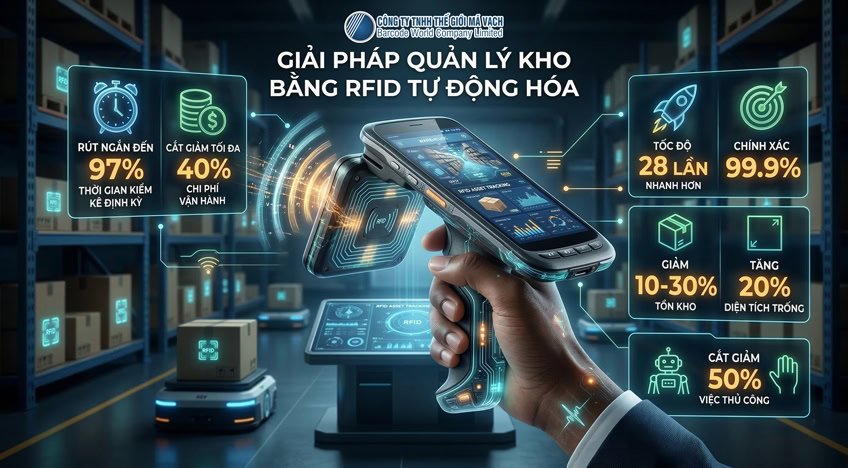 Giải pháp quản lý kho bằng RFID tự động hóa