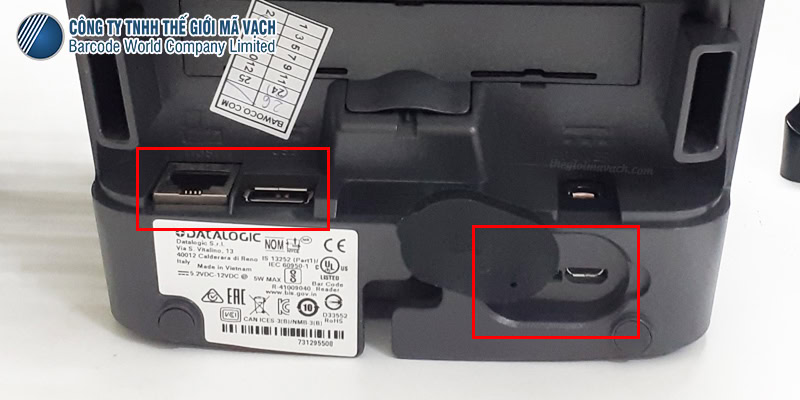 Cổng kết nối máy quét mã vạch Datalogic 3450VSi hỗ trợ USB và RS232 Cổng kết nối máy quét mã vạch Datalogic 3450VSi hỗ trợ USB và RS232
