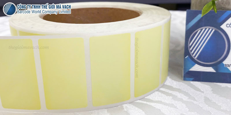 Decal 45x25mmx1 nhuộm vàng hỗ trợ phân loại, đánh dấu Decal 45x25mmx1 nhuộm vàng hỗ trợ phân loại, đánh dấu