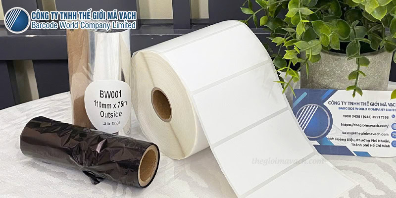 Decal giấy 84x40mm kết hợp mực in Wax tối ưu chi phí Decal giấy 84x40mm kết hợp mực in Wax tối ưu chi phí